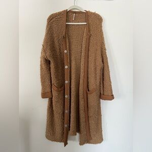 Free people long sweater jacket